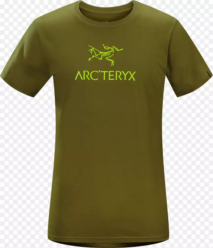 t恤圆弧‘teryx品牌标志-苔藓