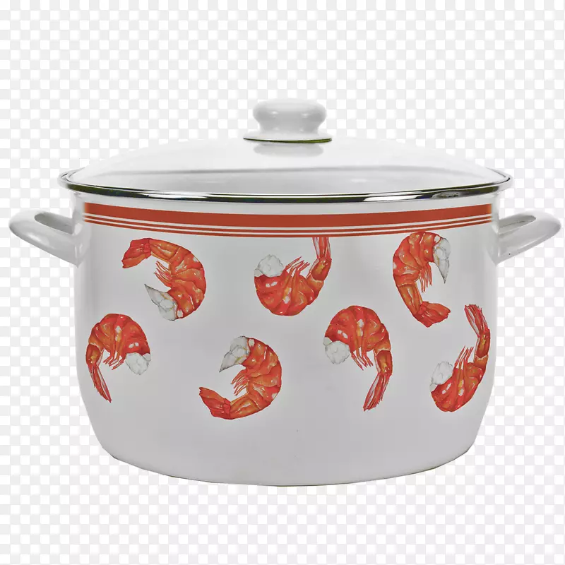 餐具罐盖陶瓷炊具.虾