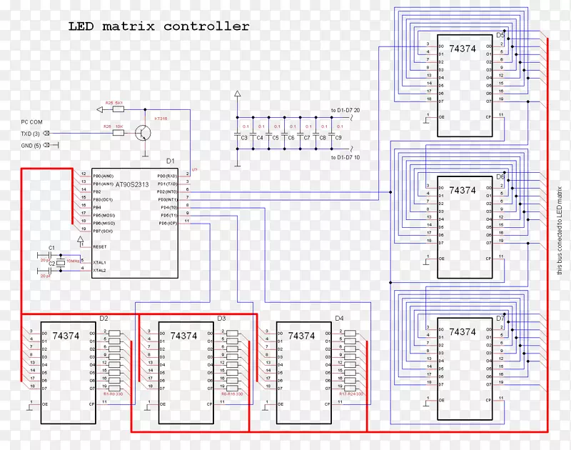 发光二极管点阵显示移位寄存器点阵Arduino矩阵