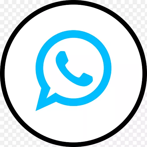 电脑图标社交媒体WhatsApp黑白-社交媒体