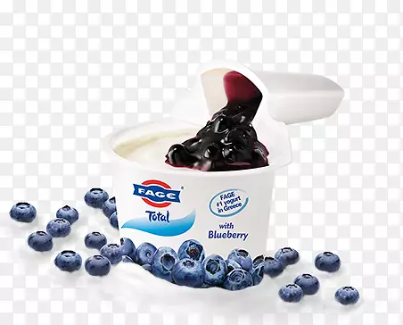 蓝莓希腊料理希腊酸奶-蓝莓