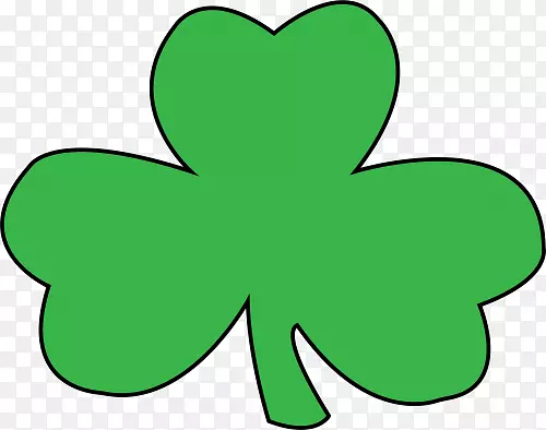 爱尔兰圣帕特里克节三叶草四叶草爱尔兰人圣帕特里克节