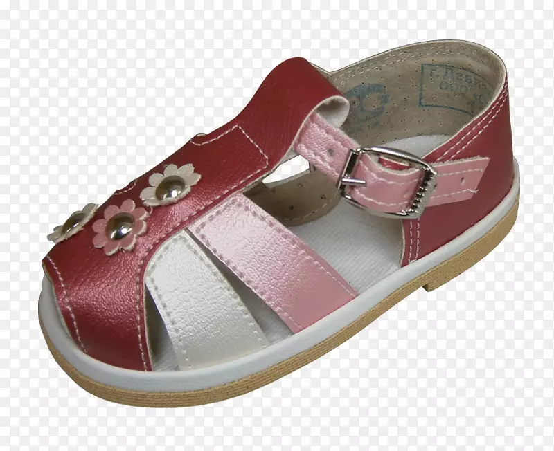 凉鞋粉红色m型凉鞋