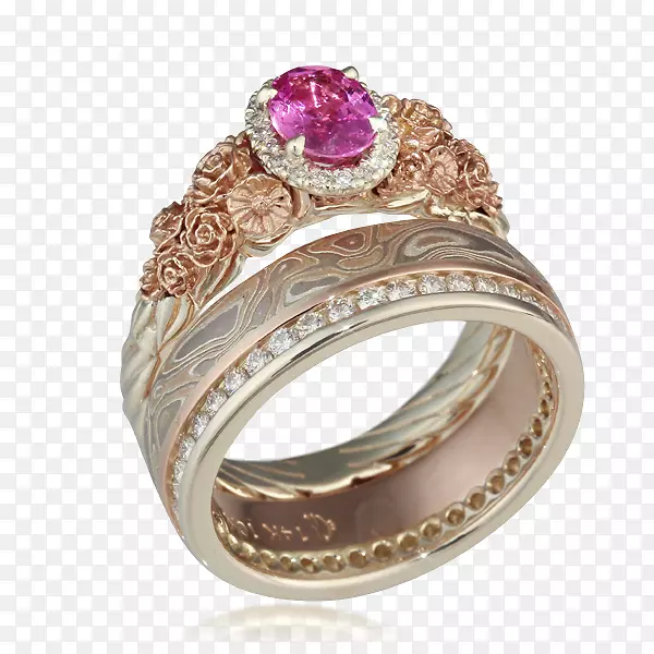 结婚戒指银宝石钻石结婚戒指