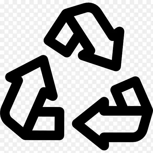 回收符号箭头三角形计算机图标箭头