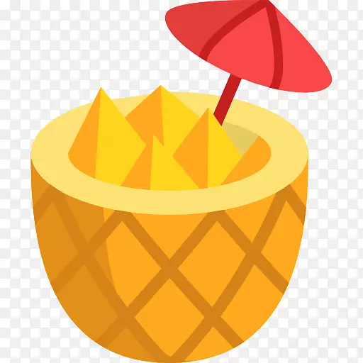 电脑图标菠萝汁剪辑艺术-菠萝