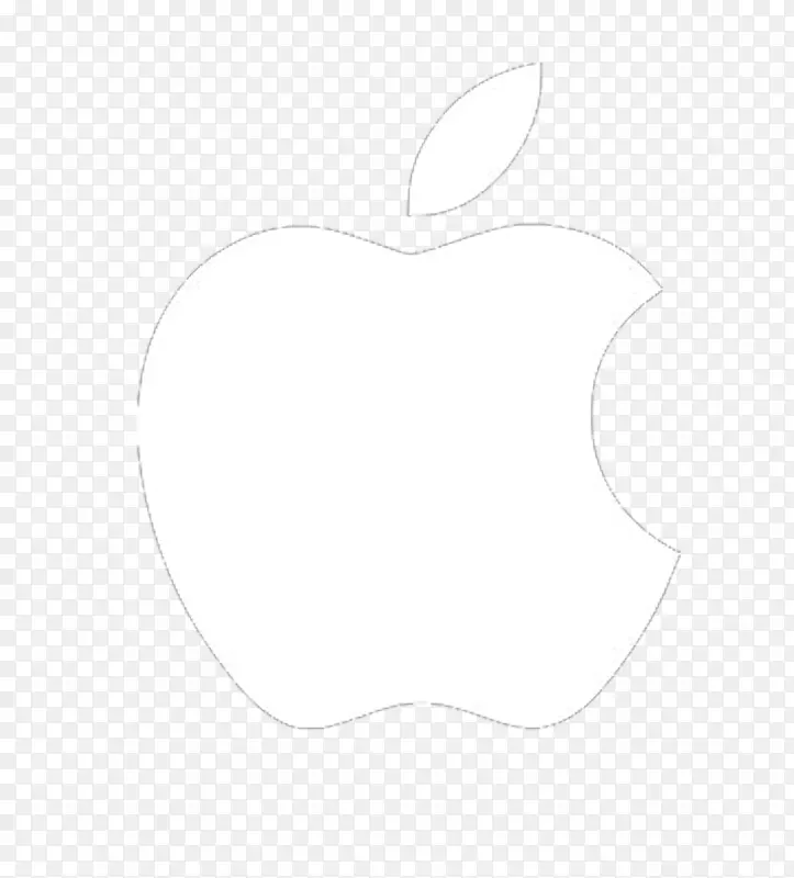 白线字体-苹果标志