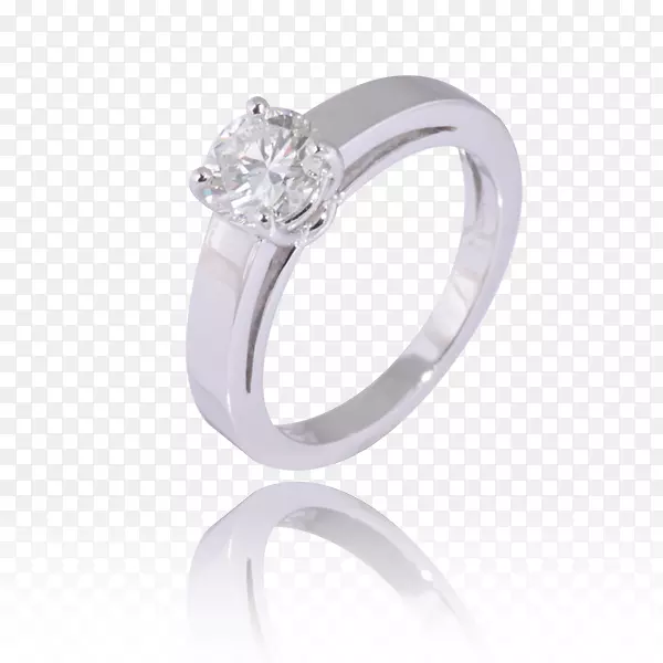 结婚戒指银身珠宝水晶结婚戒指