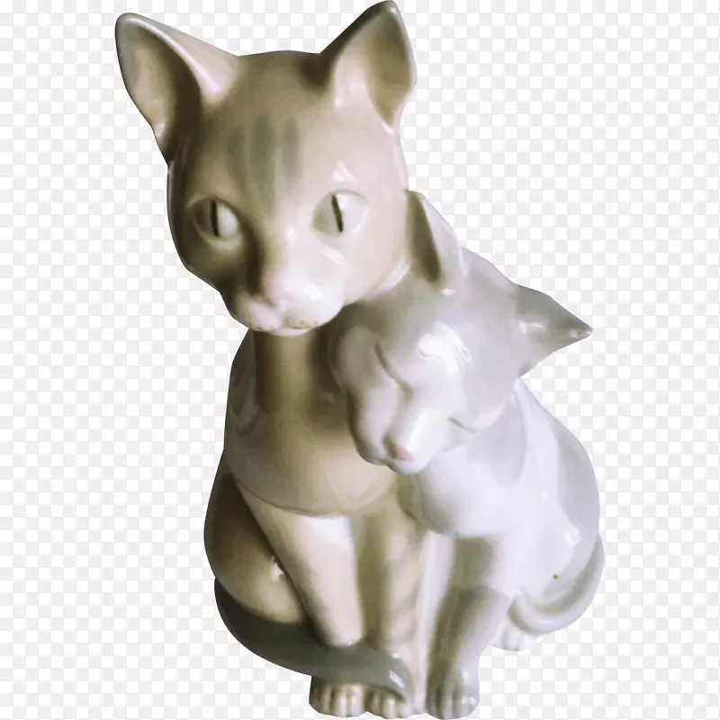 胡须猫雕像-瓷器