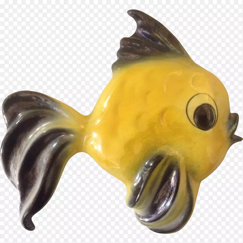 金鱼雕像尾陶