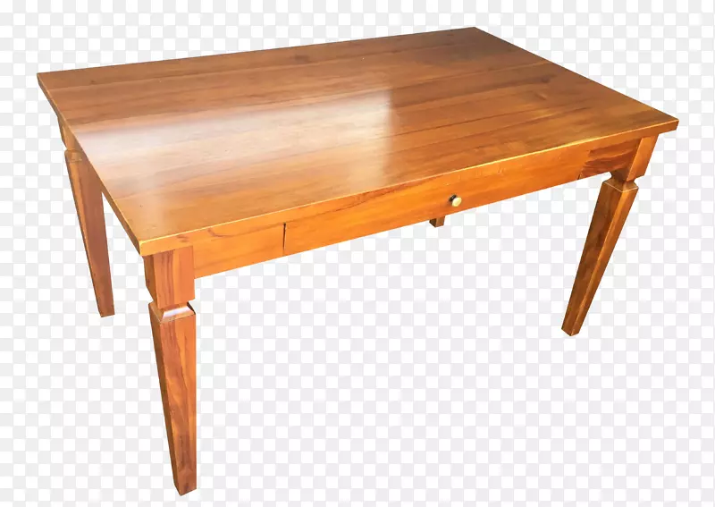 咖啡桌木头染色角硬木书桌