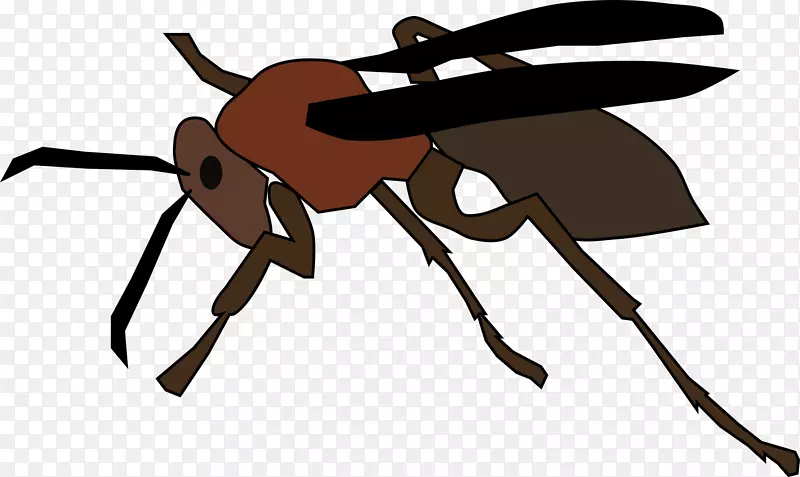 蚂蚁纸黄蜂剪贴画-黄蜂