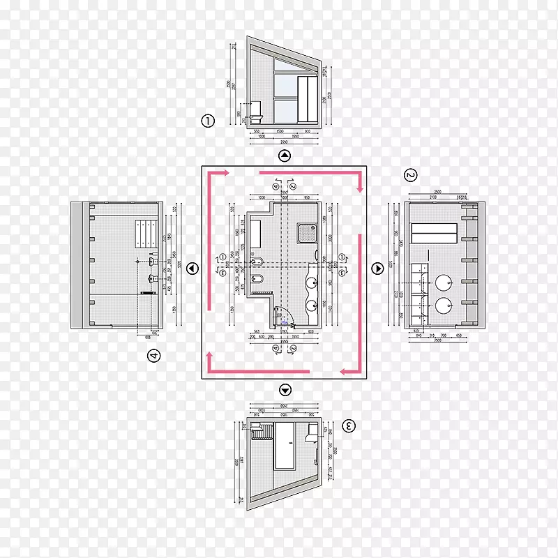 平面图房屋建筑师工程电脑硬件-房屋