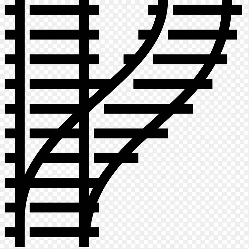 铁路运输列车轨道计算机图标钢轨剖面.钢轨