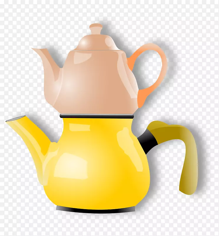 茶壶茶会剪贴画-茶