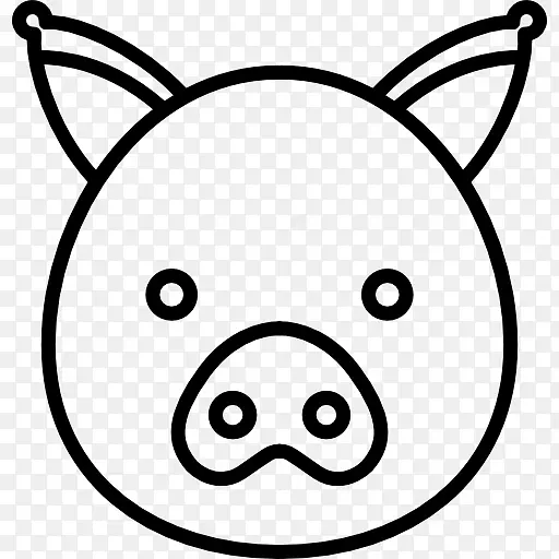 电脑图标-肚子猪PNG免费下载