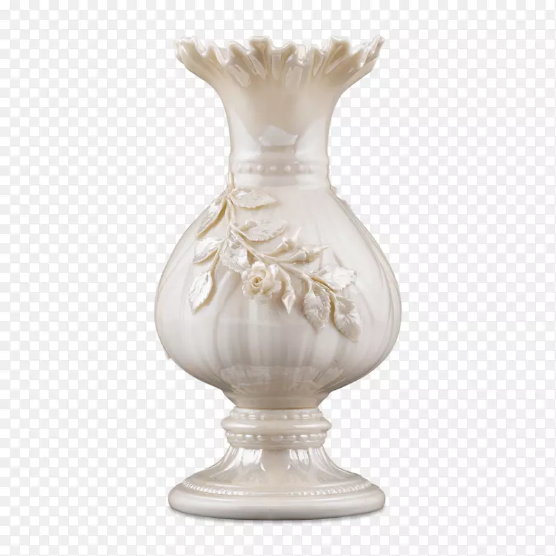 花瓶陶瓷Belleek陶器瓷带花瓶