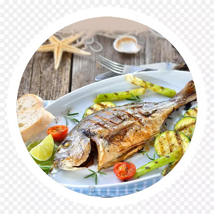 鱼，地中海菜，金头鱼，希腊菜，鱼