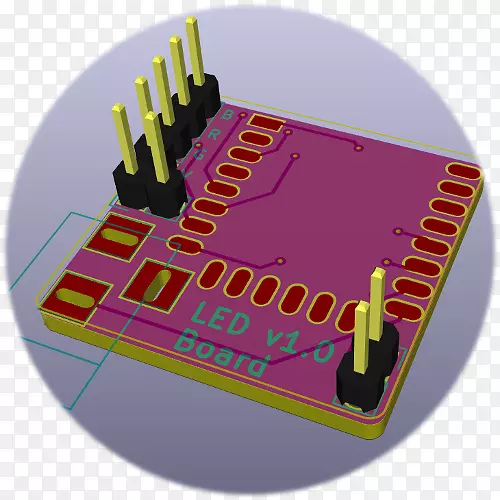 微控制器电子led条灯esp 32发光二极管