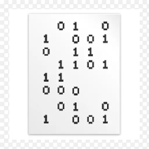 二进制文件计算机图标二进制编号