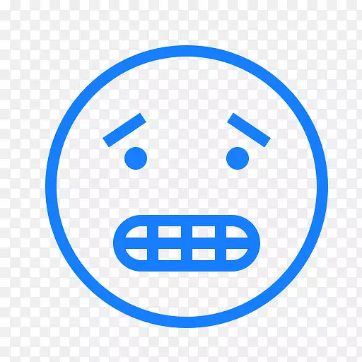 电脑图标表情焦虑笑脸