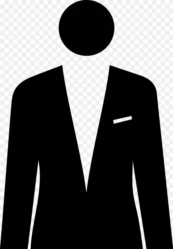 无尾礼服半正式领带服装非正式服装黑色套装