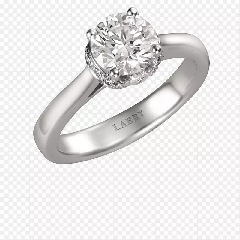结婚戒指银身珠宝钻石戒指