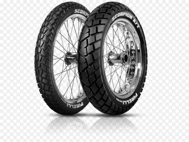 双运动摩托车轮胎倍耐力轮胎轨道