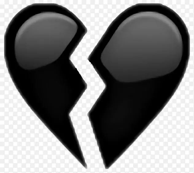 破碎的心表情符号爱iPhone-表情符号
