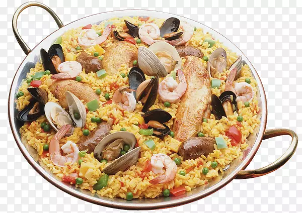 西班牙菜，海鲜饭，慢速炊具，电饭锅-米饭