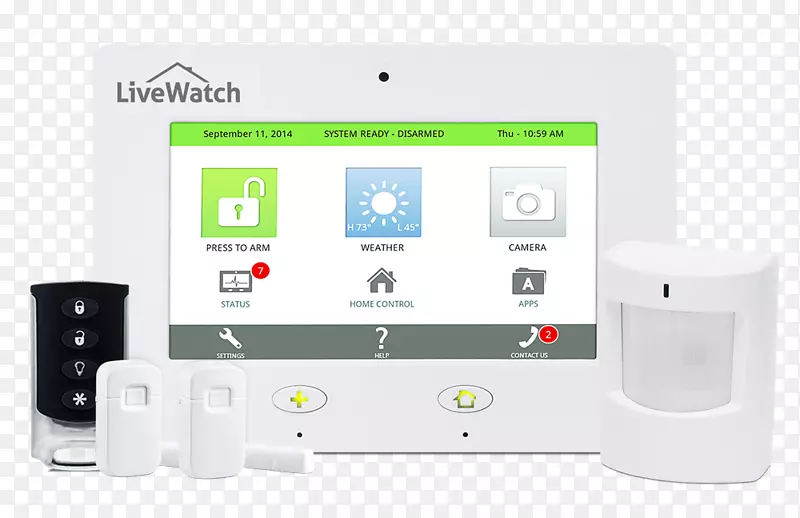 触摸屏安全警报和系统家庭自动化工具包android显示设备-android