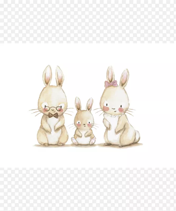 冬虫夏草兔画-兔子