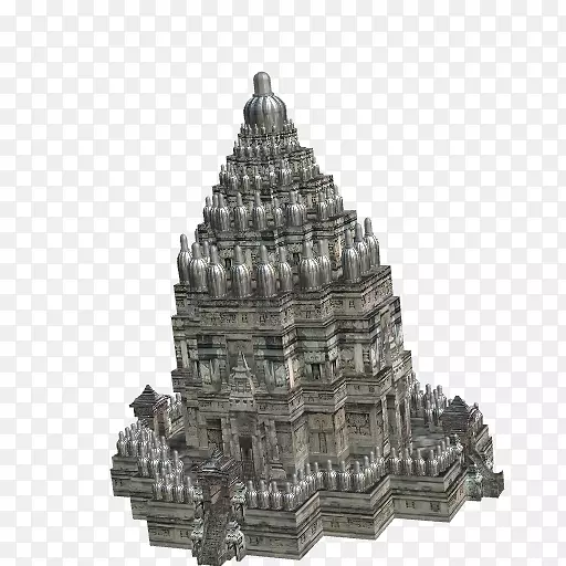 印度尼西亚普兰巴南印度教庙宇波罗布杜尔烛台-庙宇