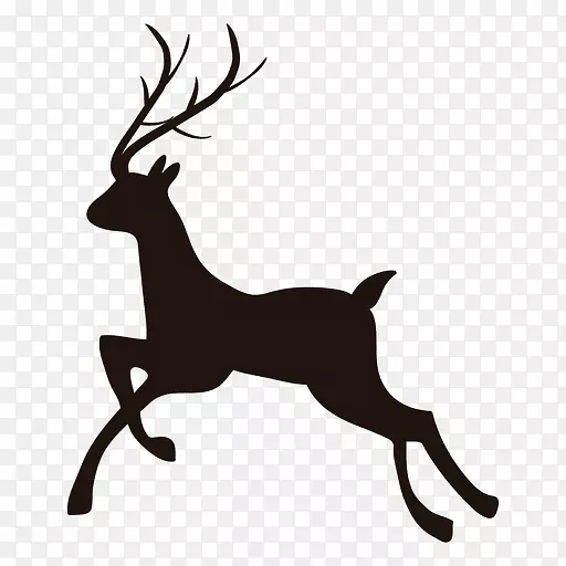 驯鹿圣诞老人剪辑艺术-驯鹿