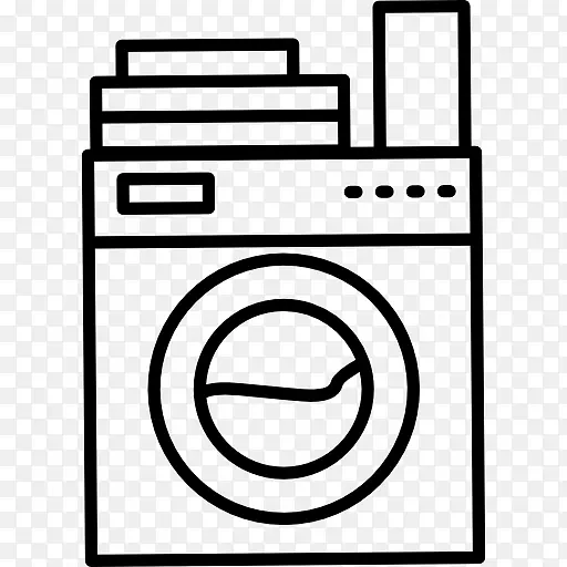 自助洗衣机洗衣符号工具肥皂