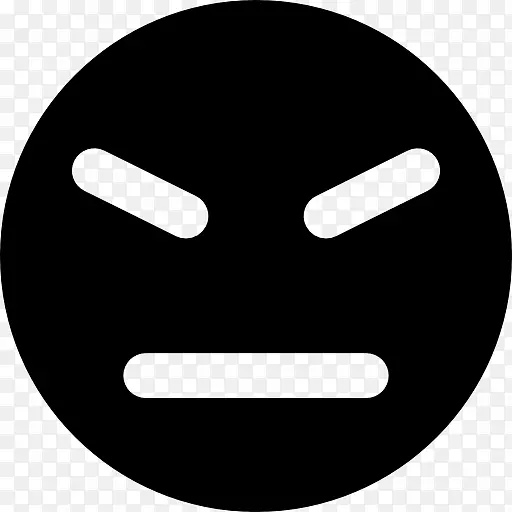 表情愤怒面对电脑图标