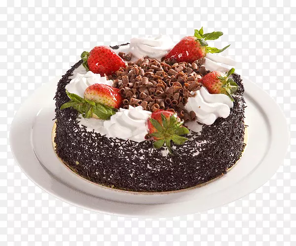 水果蛋糕黑森林酒庄无糖巧克力蛋糕托-巧克力蛋糕
