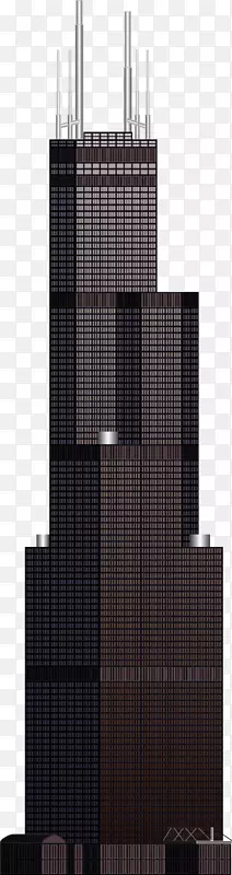 威利斯第一世界贸易中心剪贴画-摩天大楼