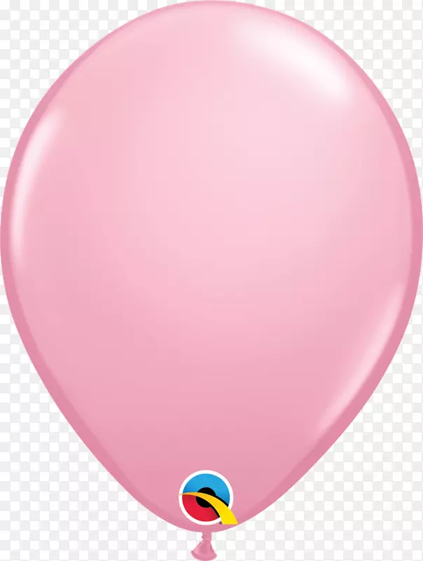 气球释放粉红色袋蓝色气球
