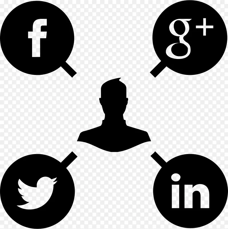 社会媒体营销大众媒体计算机图标管理.社会媒体