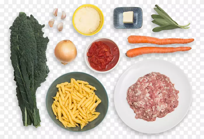 博洛尼亚酱，意大利面，素食烹饪，蔬菜配方-蔬菜