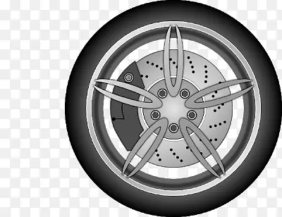 汽车轮辋轮胎夹艺术车