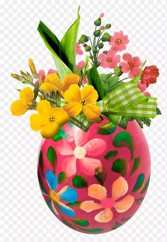 花瓶复活节剪贴画花瓶