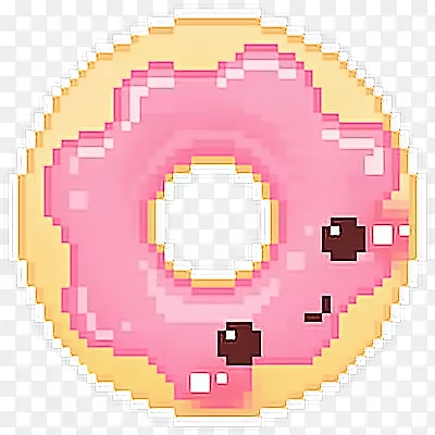 像素艺术卡瓦伊甜甜圈