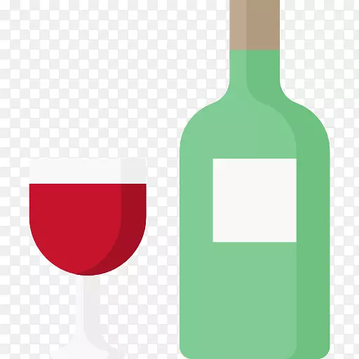 电脑图标红葡萄酒