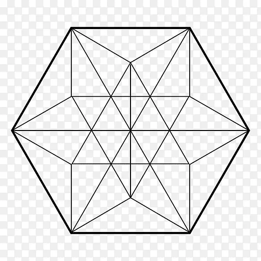 三角神圣几何点三角形