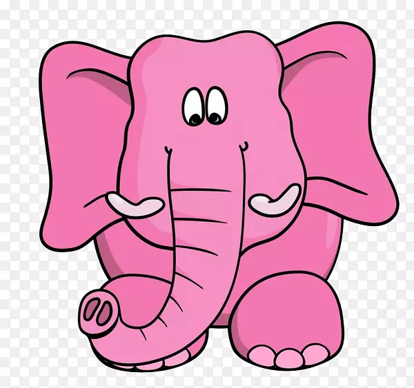 卡通版税-免费大象剪贴画-大象