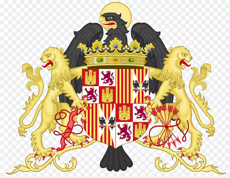 西班牙君主制，卡斯蒂尔王国，英国皇家军徽