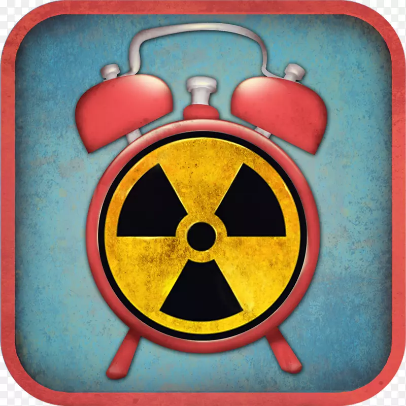 辐射放射性衰变放射性污染危险标志.闹钟
