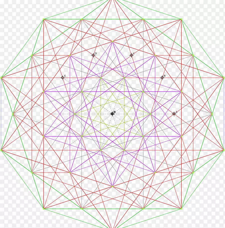 线对称点图案线